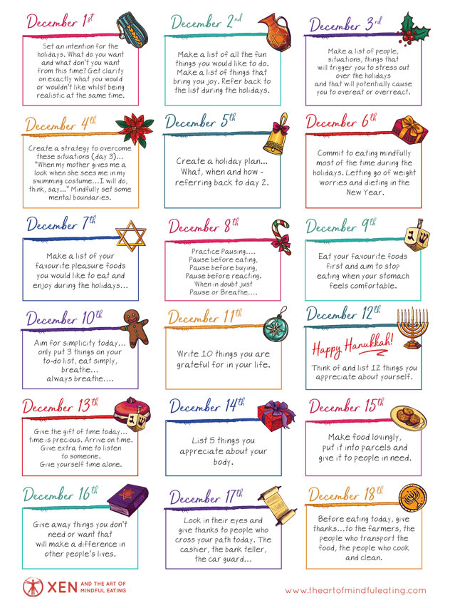 eating calendar